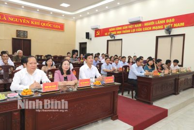 Đoàn công tác tỉnh Bạc Liêu thăm, làm việc với Sở Giáo dục và Đào tạo Ninh Bình